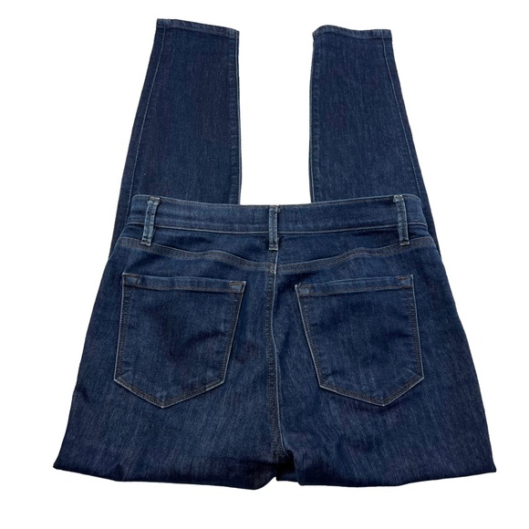 Loft Dark Wash Modern High Waist Skinny Ankle Jeans Size 27 - Picture 4 of 9